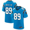 C.Panthers #89 Steve Smith Sr Player Blue Home Game Gdoa Stitched Jerseys