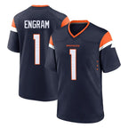 D.Broncos #1 Evan Engram Player Navy Home Game Gdoa Stitched Jerseys