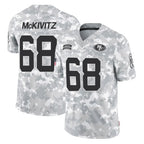 SF.49ers #68 Colton McKivitz Player Arctic Camo Limited Salute To Service Home Game Gdoa Stitched Jerseys