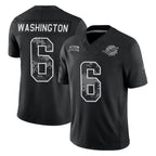 M.Dolphins #6 Malik Washington Player Black Limited 2026 Salute to Service Home Game Gdoa Stitched Jerseys