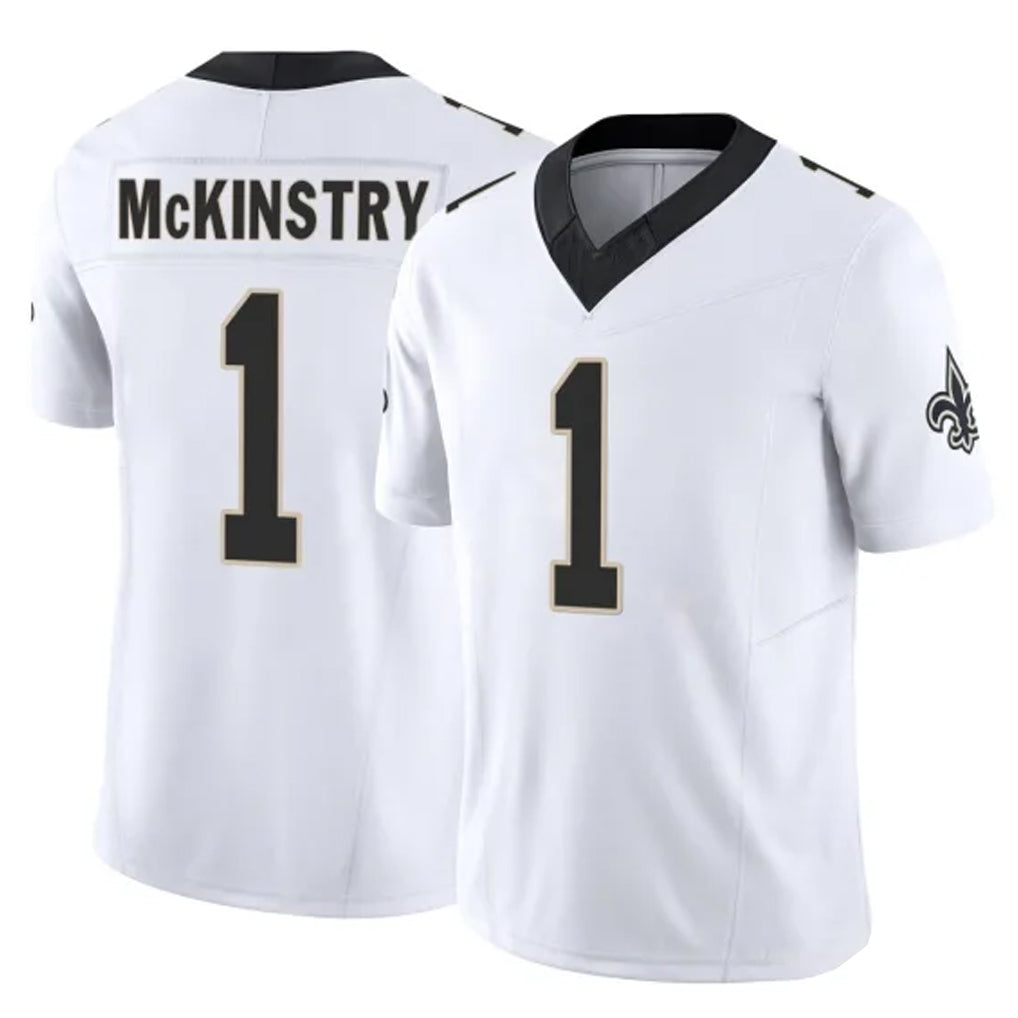 NO.Saints #1 Kool-Aid McKinstry Player White Limited Vapor F.U.S.E. Home Game Gdoa Stitched Jerseys