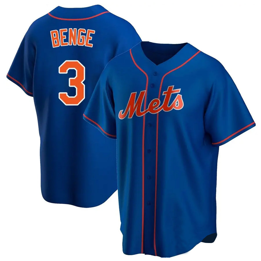 NY.Mets #3 Carson Benge Player Royal Home Game Fdoa Stitched Jerseys