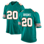 M.Dolphins #20 Jordyn Brooks Player Aqua Alternate Home Game Gdoa Stitched Jerseys