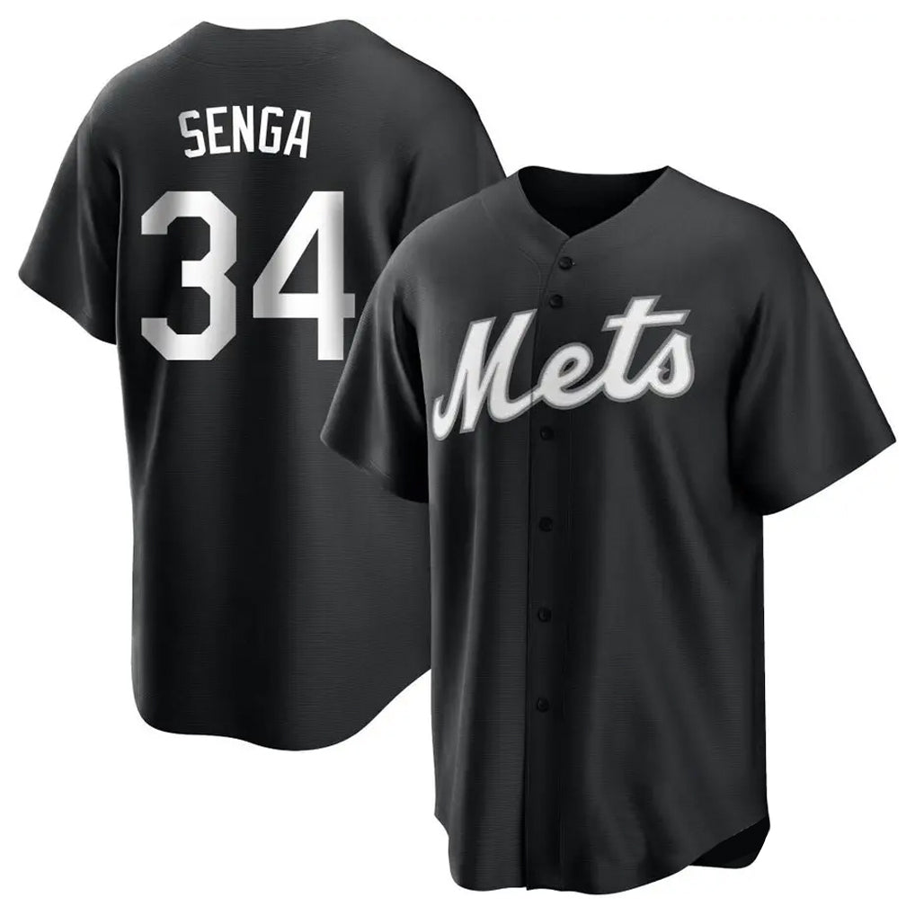 NY.Mets #34 Kodai Senga Player Black Home Game Fdoa Stitched Jerseys