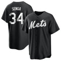NY.Mets #34 Kodai Senga Player Black Home Game Fdoa Stitched Jerseys