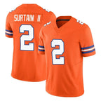 D.Broncos #2 Pat Surtain II Player Orange Limited Alternate Vapor F.U.S.E. Throwback Game Gdoa Stitched Jerseys