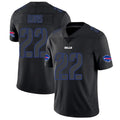 B.Bills #22 Ray Davis Player Limited Black Impact Gdoa Stitched Jerseys