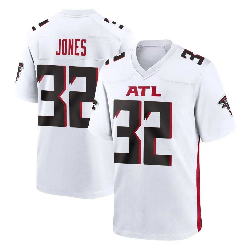 A.Falcons #32 Cash Jones Player White Home Game Gdoa Stitched Jerseys