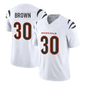 C.Bengals #30 Chase Brown Player White Vapor F.U.S.E. Limited Home Game Gdoa Stitched Jerseys