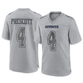 D.Cowboys #4 Dak Prescott Player Gray Atmosphere Fashion Home Game Gdoa Stitched Jerseys