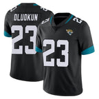 J.Jaguars #23 Foyesade Oluokun Player Black Vapor Untouchable Limited Home Game Gdoa Stitched Jerseys