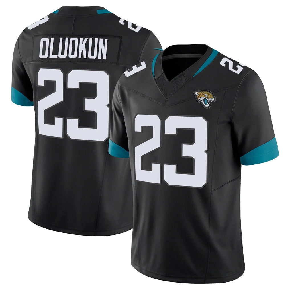 J.Jaguars #23 Foyesade Oluokun Player Black Vapor F.U.S.E. Limited Home Game Gdoa Stitched Jerseys