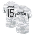 C.Bears #15 Rome Odunze Player Arctic Camo Salute to Service Performance T-Shirt Limited Gdoa Stitched Jerseys