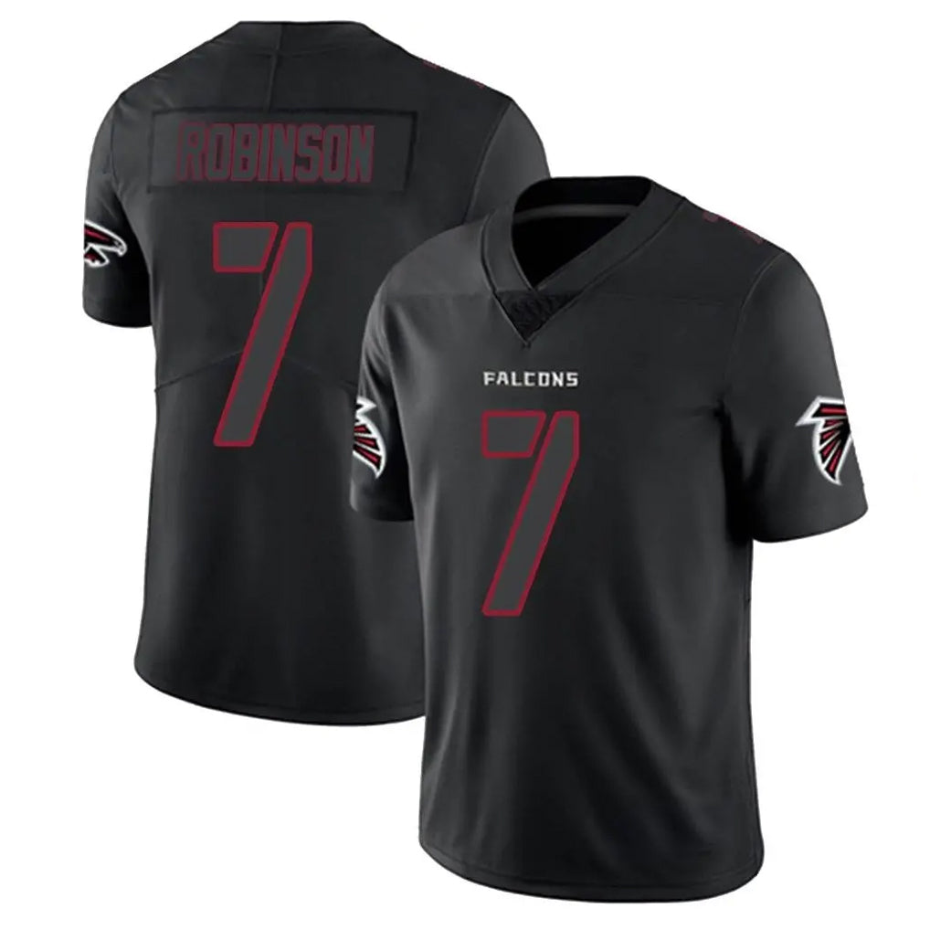 A.Falcons #7 Bijan Robinson Player Black Impact Limited Gdoa Stitched Jerseys
