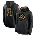 C.Bengals #71 Amarius Mims Player Black Salute to Service Pullover Hoodies Limited Gdoa Stitched Jerseys