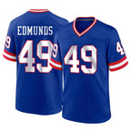 NY.Giants #49 Tremaine Edmunds Player Royal Classic Home Game Gdoa Stitched Jerseys