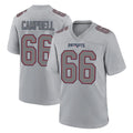 NE.Patriots #66 Will Campbell Player Gray Fashion Limited Home Game Gdoa Stitched Jerseys