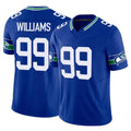 S.Seahawks #99 Leonard Williams Player Royal Limited Throwback Vapor F.U.S.E. Home Game Gdoa Stitched Jerseys