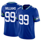 S.Seahawks #99 Leonard Williams Player Royal Limited Throwback Vapor F.U.S.E. Home Game Gdoa Stitched Jerseys