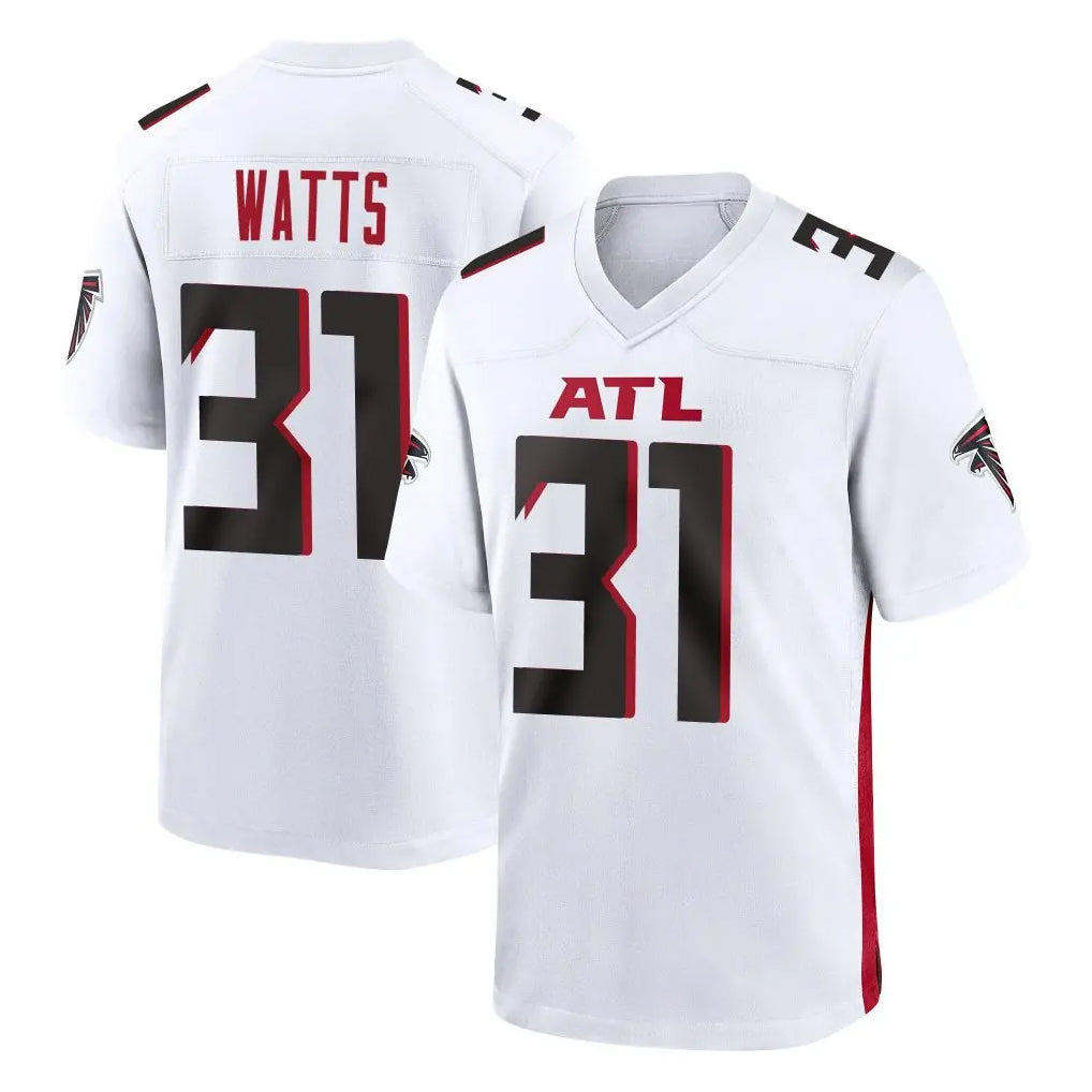 A.Falcons #31 Xavier Watts Player White Home Game Gdoa Stitched Jerseys