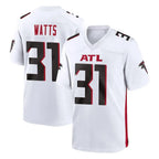 A.Falcons #31 Xavier Watts Player White Home Game Gdoa Stitched Jerseys