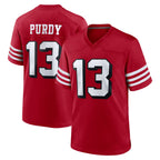 SF.49ers #13 Brock Purdy Player Red Limited Alternate Home Game Gdoa Stitched Jerseys