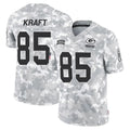 GB.Packers #85 Tucker Kraft Player Arctic Camo Salute To Service Limited Gdoa Stitched Jerseys