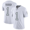 LV.Raiders #1 Tre Tucker Player White Limited Color Rush Home Game Gdoa Stitched Jerseys