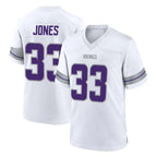 M.Vikings #33 Aaron Jones Sr. Player White Alternate Home Game Gdoa Stitched Jerseys
