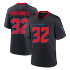 H.Texans #32 David Montgomery Player Navy 2nd Alternate Home Game Gdoa Stitched Jerseys