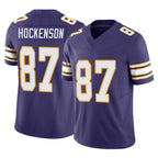 M.Vikings #87 T.J. Hockenson Player Purple Limited Classic Vapor F.U.S.E. Home Game Gdoa Stitched Jerseys
