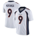 D.Broncos #9 Talanoa Hufanga Player White Vapor Untouchable Limited Home Game Gdoa Stitched Jerseys