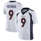 D.Broncos #9 Talanoa Hufanga Player White Vapor Untouchable Limited Home Game Gdoa Stitched Jerseys