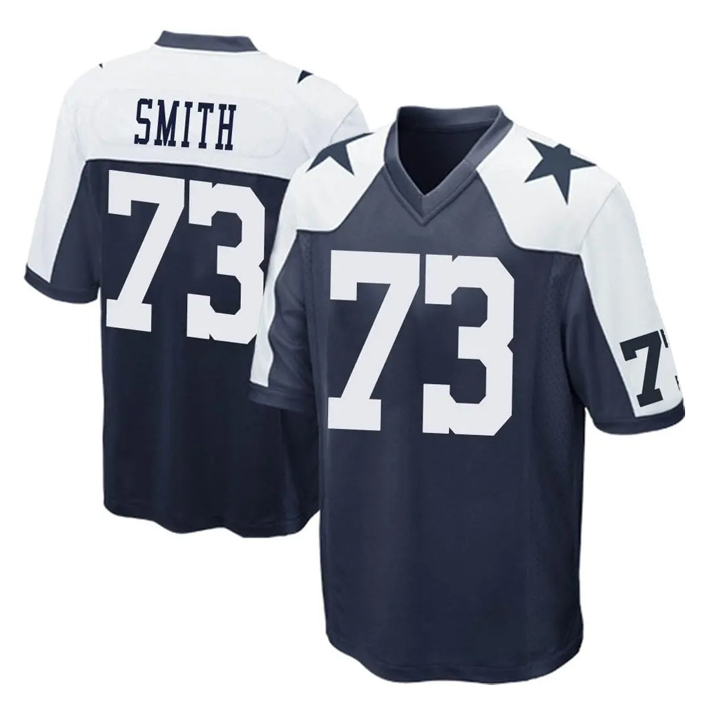 D.Cowboys #73 Tyler Smith Player Navy-White Alternate Home Game Gdoa Stitched Jerseys