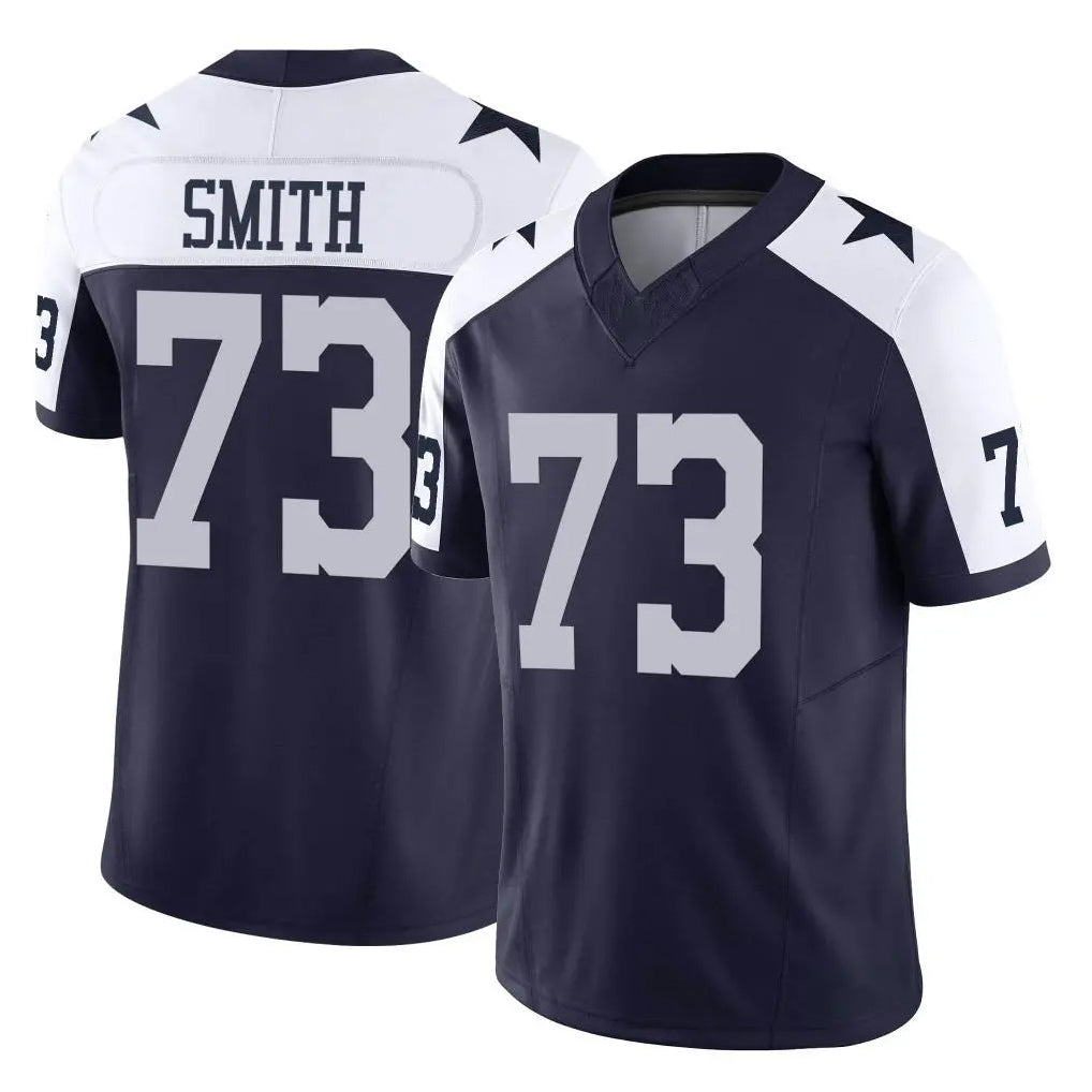 D.Cowboys #73 Tyler Smith Player Navy-White Limited Alternate Vapor F.U.S.E. Home Game Gdoa Stitched Jerseys