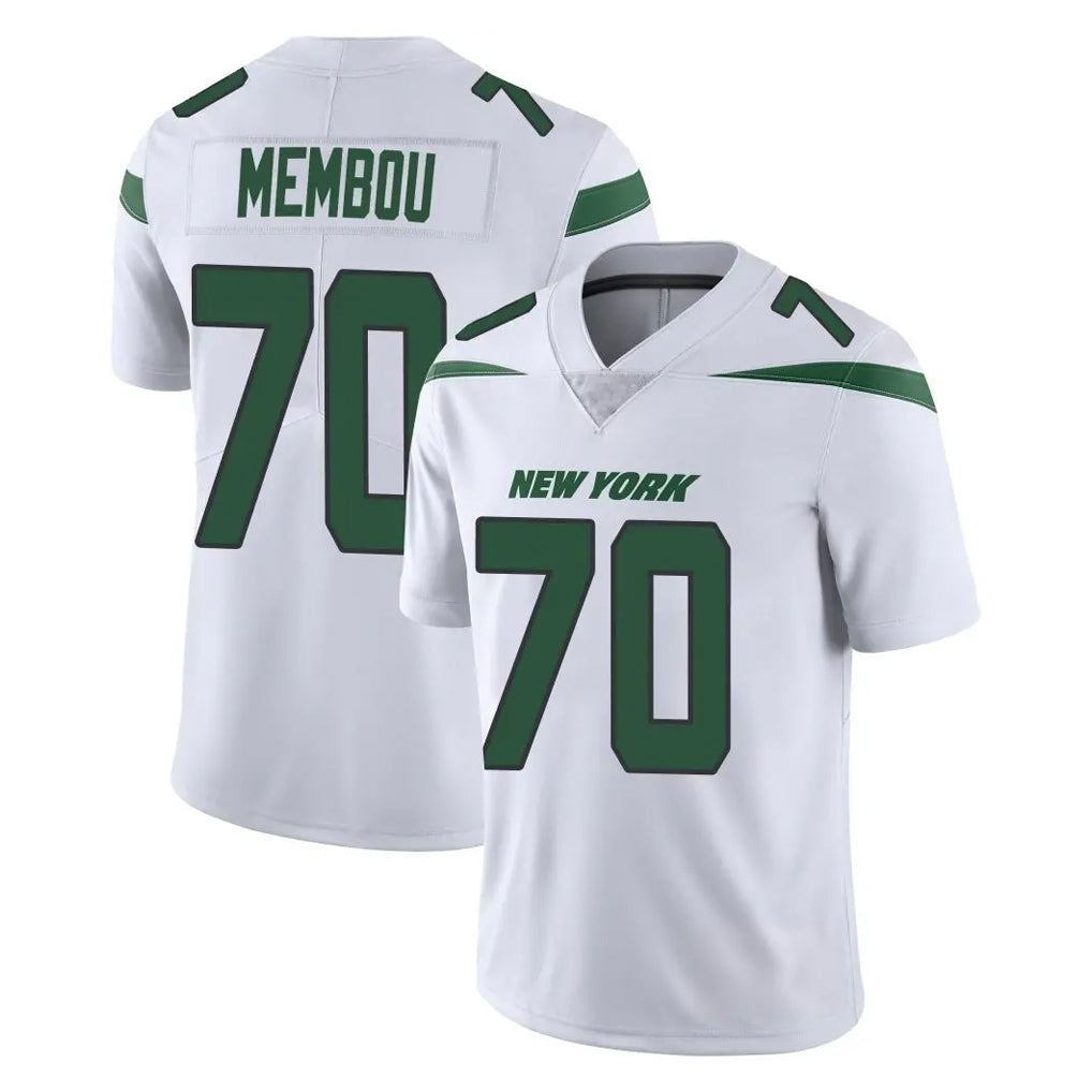 NY.Jets #70 Armand Membou Player White Spotlight Limited Vapor Home Game Gdoa Stitched Jerseys