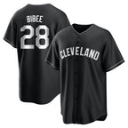 C.Guardians #28 Tanner Bibee Player Black Home Game Gdoa Stitched Jerseys
