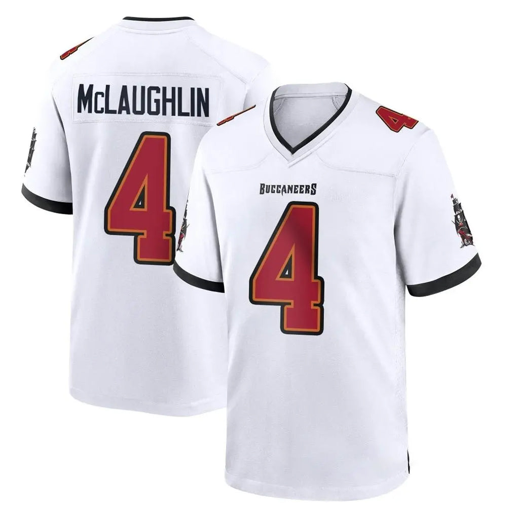 TB.Buccaneers #4 Chase McLaughlin Player White Home Game Gdoa Stitched Jerseys