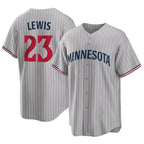 M.Twins #23 Royce Lewis Player Gray Game Limited Home Fdoa Stitched Jerseys