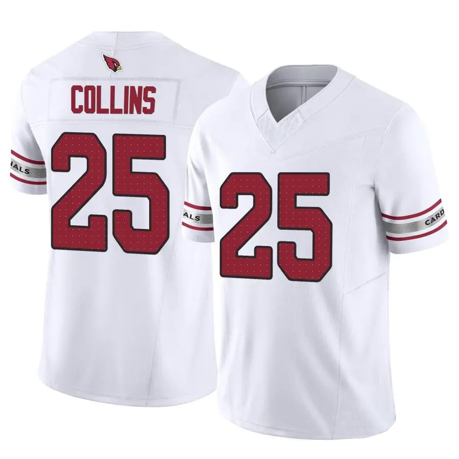 A.Cardinals #25 Zaven Collins Player White Limited Home Game Gdoa Stitched Jerseys