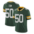 GB.Packers #50 Zach Tom Player Green Vapor Untouchable Limited Home Game Gdoa Stitched Jerseys