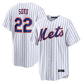 NY.Mets #22 Juan Soto Player White Home Replica Fdoa Stitched Jerseys
