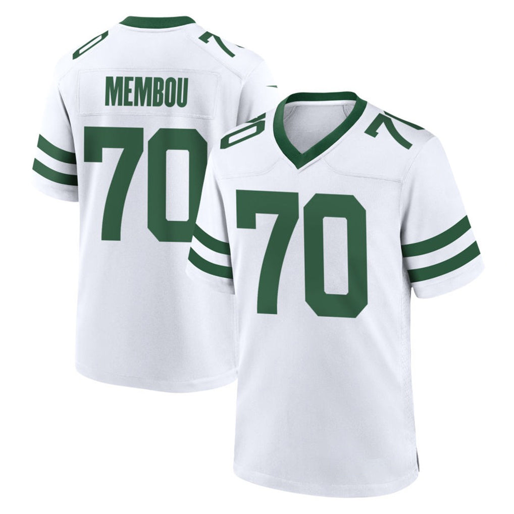 NY.Jets #70 Armand Membou Player White Legacy Home Game Gdoa Stitched Jerseys
