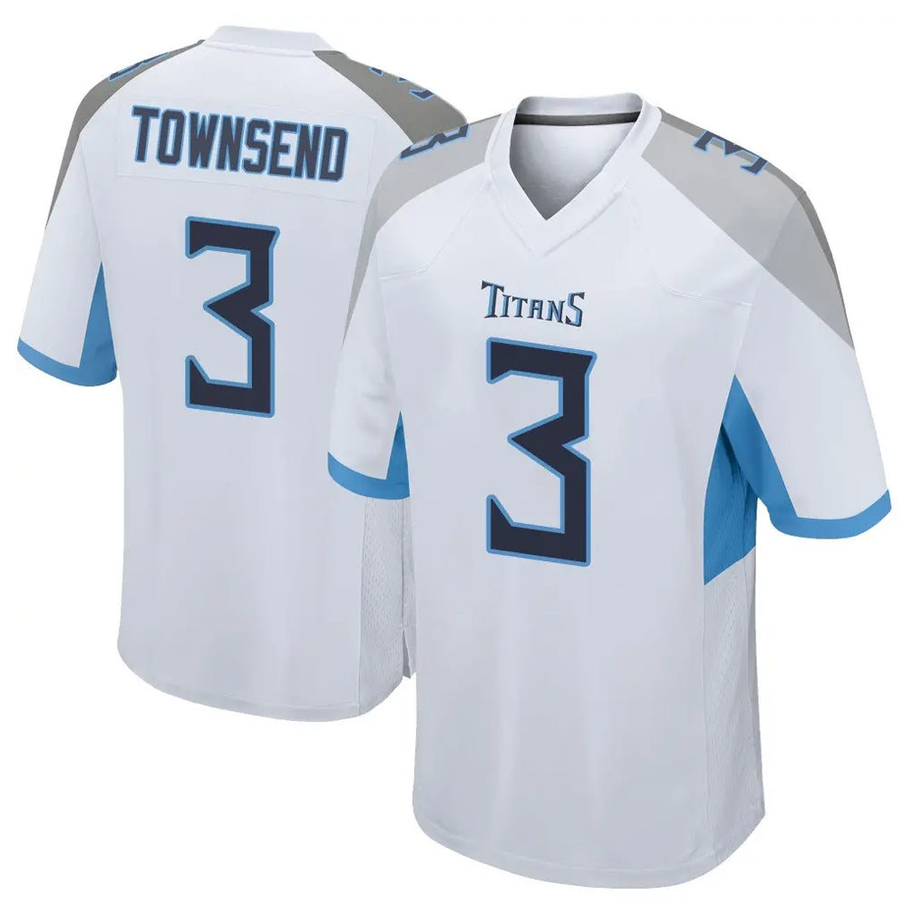 T.Titans #3 Tommy Townsend Player White Home Game Gdoa Stitched Jerseys