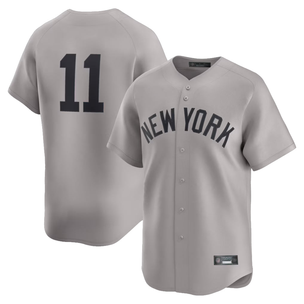 NY.Yankees #11 Anthony Volpe Player Gray Limited Home Fdoa Stitched Jerseys