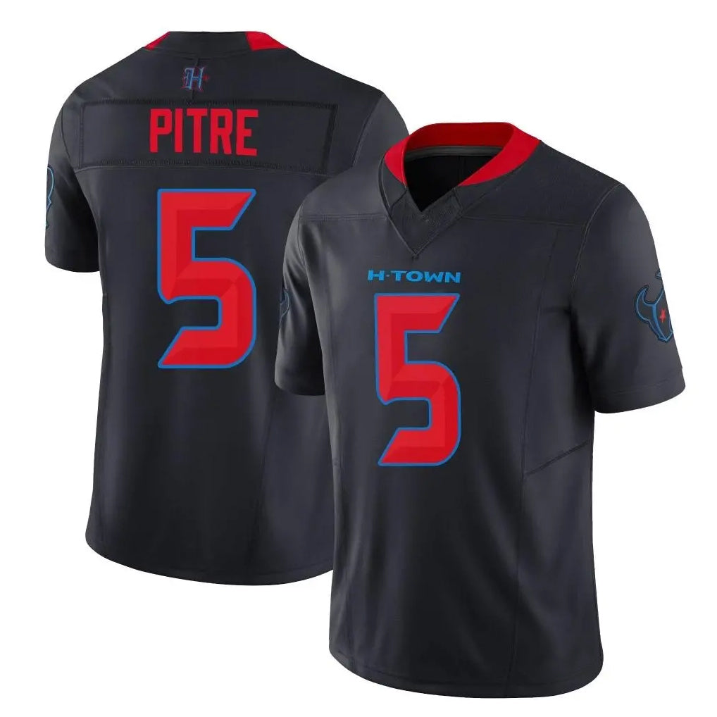 H.Texans #5 Jalen Pitre Player Navy Limited 2nd Alternate Vapor F.U.S.E. Home Game Stitched Jerseys
