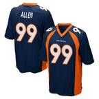 D.Broncos #99 Zach Allen Player Navy Game Gdoa Stitched Jerseys