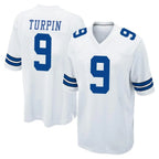 D.Cowboys #9 KaVontae Turpin Player White Home Game Gdoa Stitched Jerseys