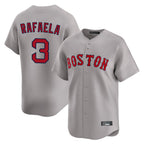 B.Red Sox #3 Ceddanne Rafaela Player Gray Road Limited Home Game Gdoa Stitched Jerseys