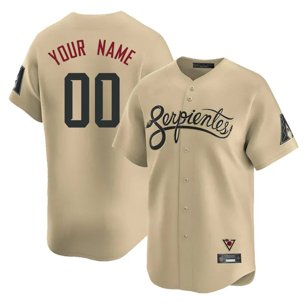 Custom A.Diamondbacks Gold City Connect Limited Home Game Any name & number Gdoa Stitched Jerseys